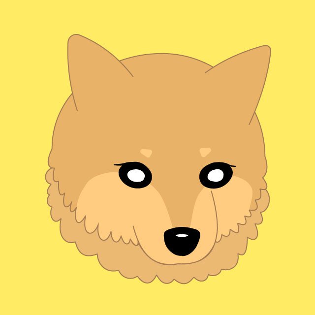 柴犬のイラスト