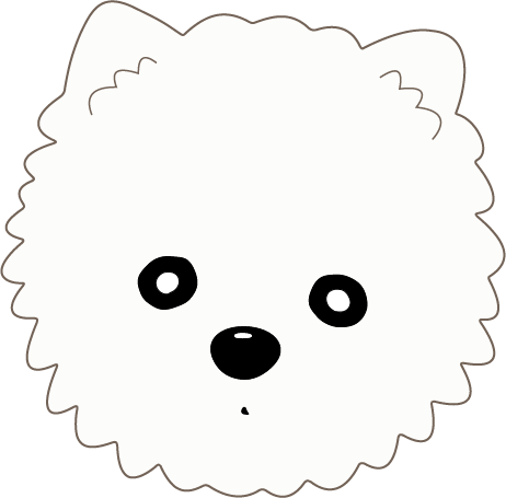 ポメラニアンのイラスト